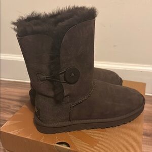 UGG Brown Suede Ankle Booties